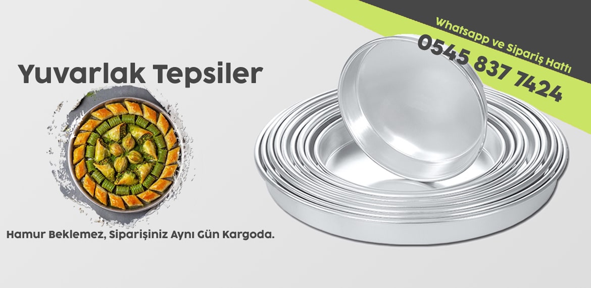 Yuvarlak Alüminyum Tepsi